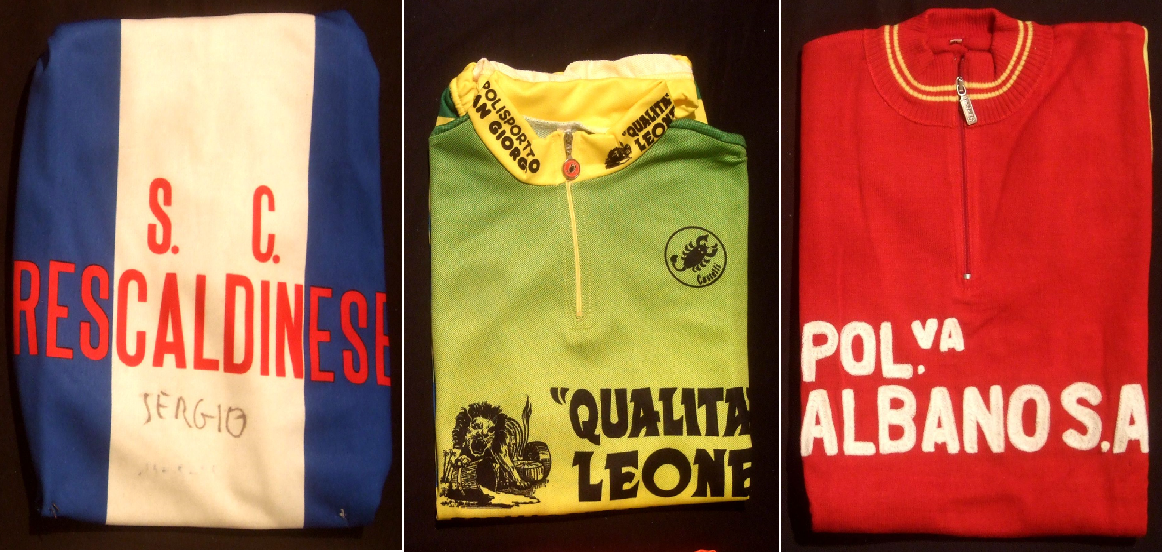 maglie donate al Santuario della Madonna del Ghisallo